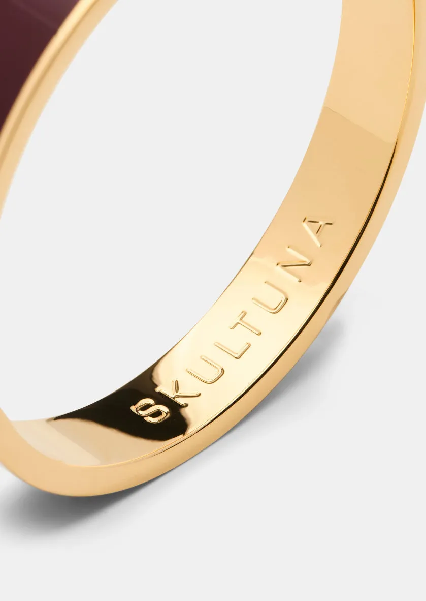 Enamel Bangle - Burgundy sold by Skultuna product image thumbnail 2