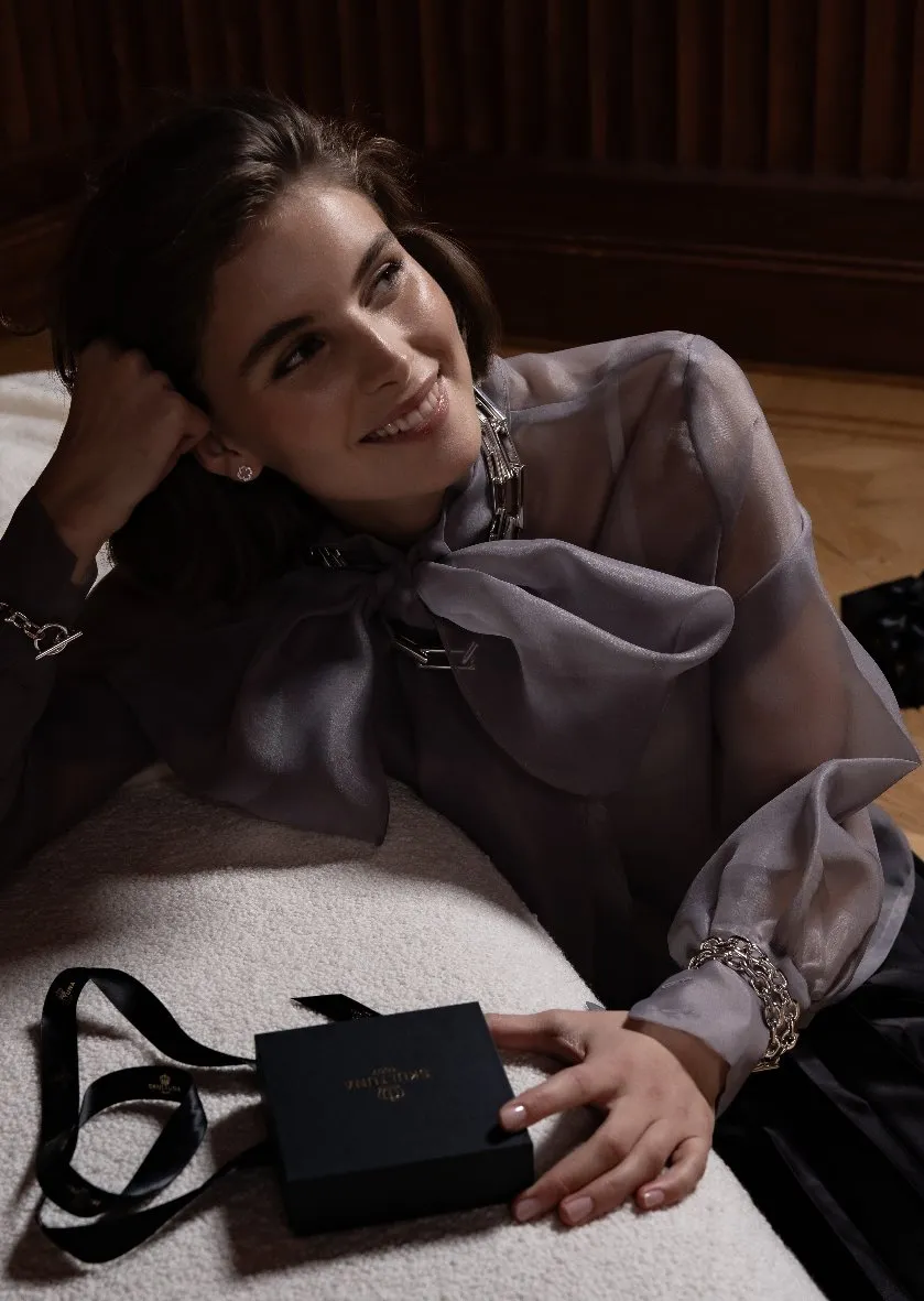 Pavé Symbol - Horse Shoe Earrings - Sterling Silver sold by Skultuna product image thumbnail 4