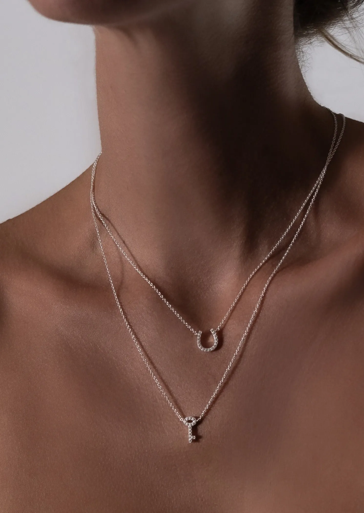 Pavé Symbol - Key Necklace - Sterling Silver sold by Skultuna product image thumbnail 4
