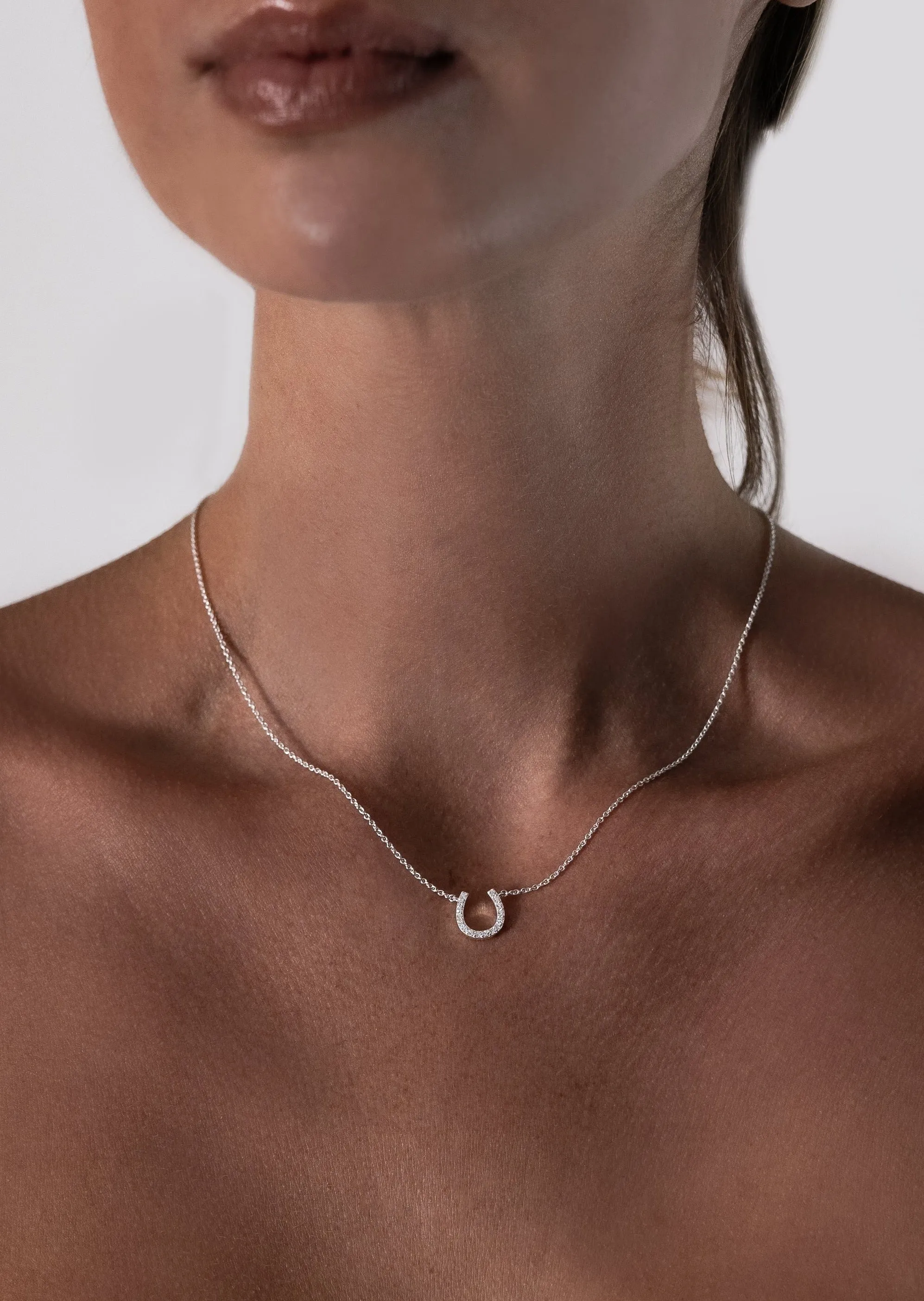 Pavé Symbol - Horse Shoe Necklace - Gold Vermeil sold by Skultuna product image thumbnail 4