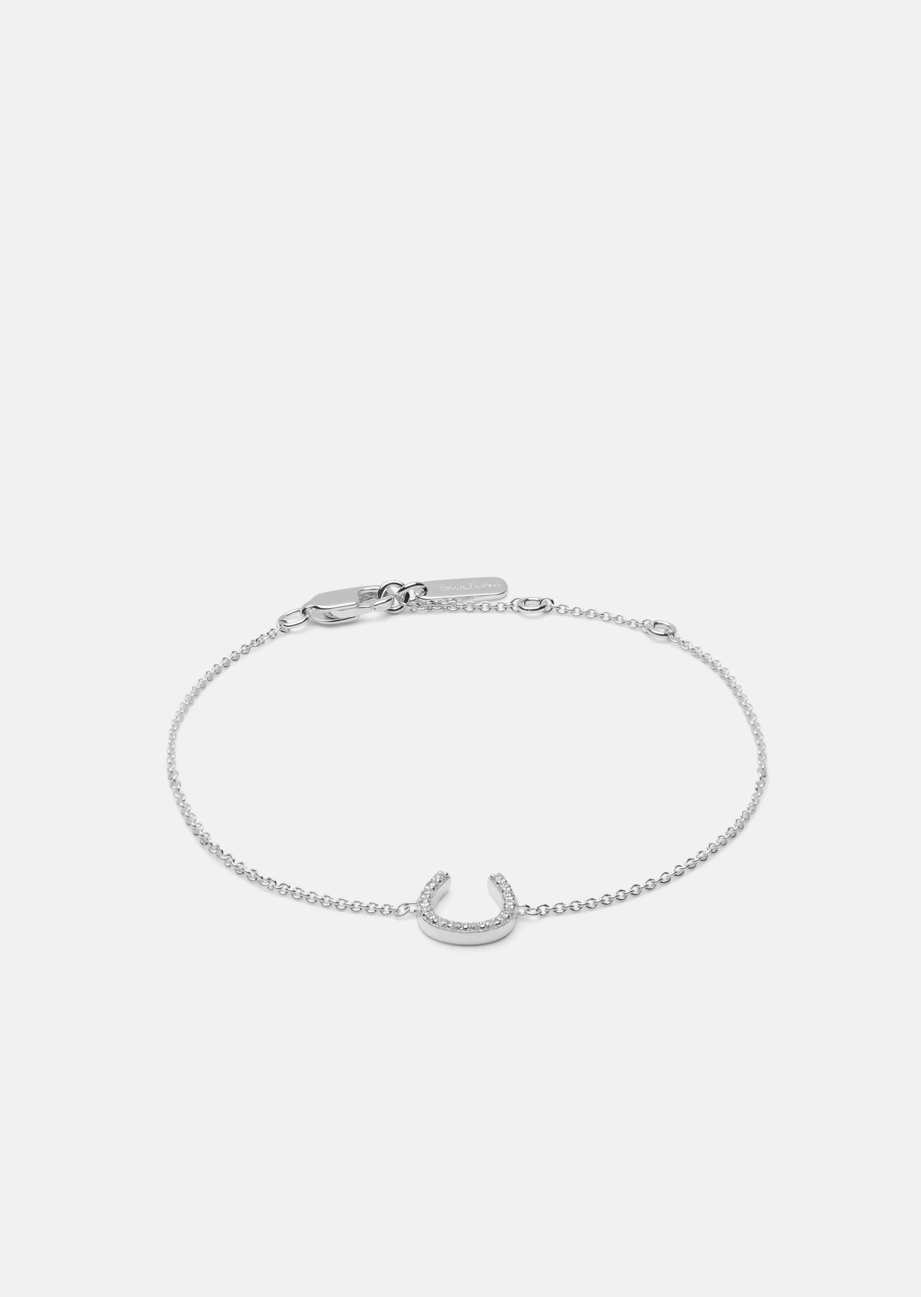 Pavé Symbol - Horse Shoe Bracelet - Sterling Silver sold by Skultuna product image thumbnail 2