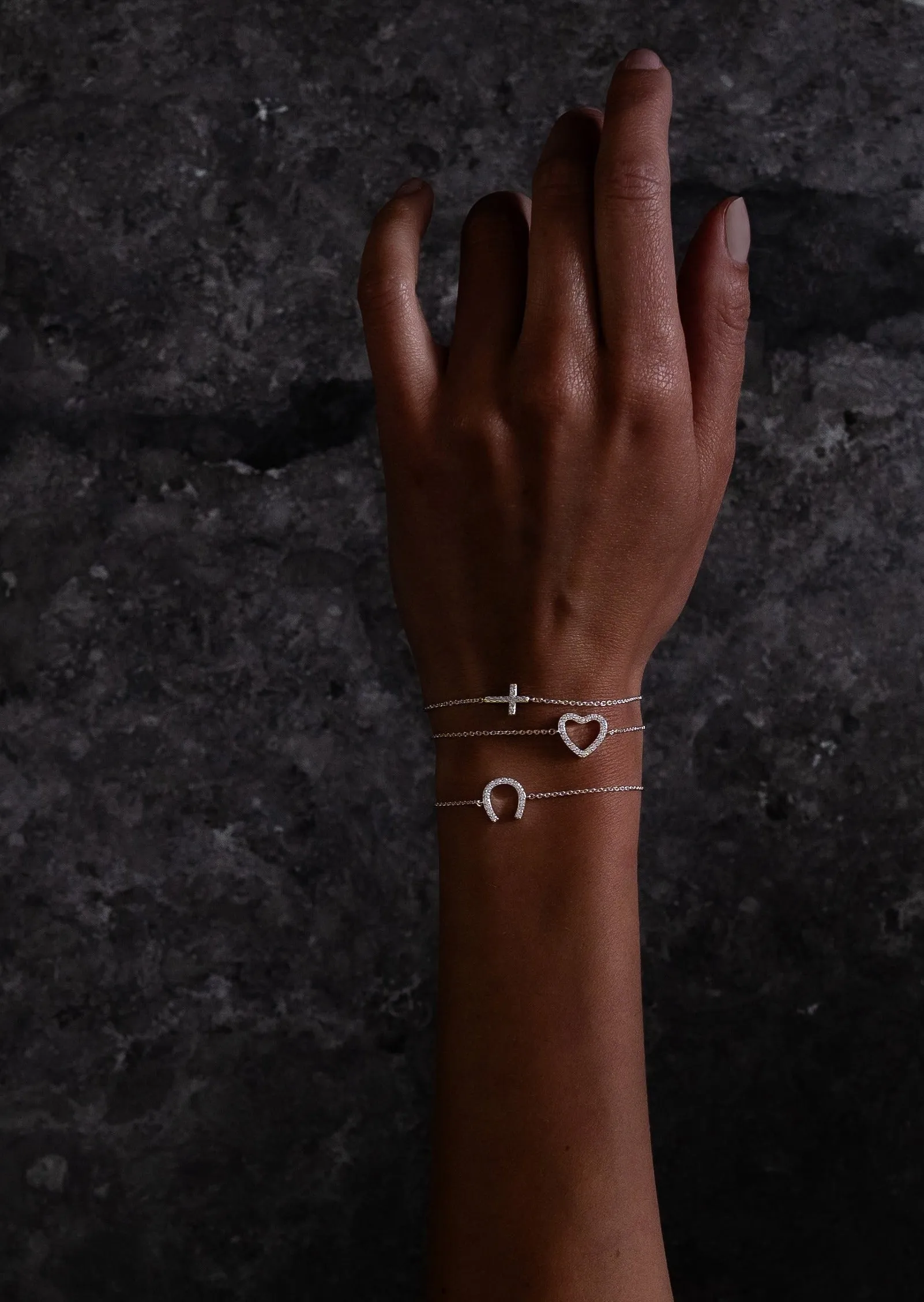 Pavé Symbol - Horse Shoe Bracelet - Sterling Silver sold by Skultuna product image thumbnail 5