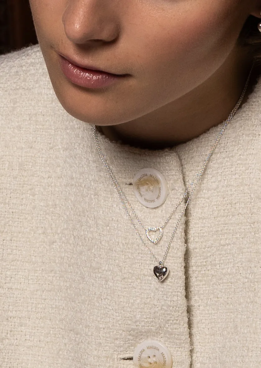 Pavé Symbol - Heart Necklace - Gold Vermeil sold by Skultuna product image thumbnail 5