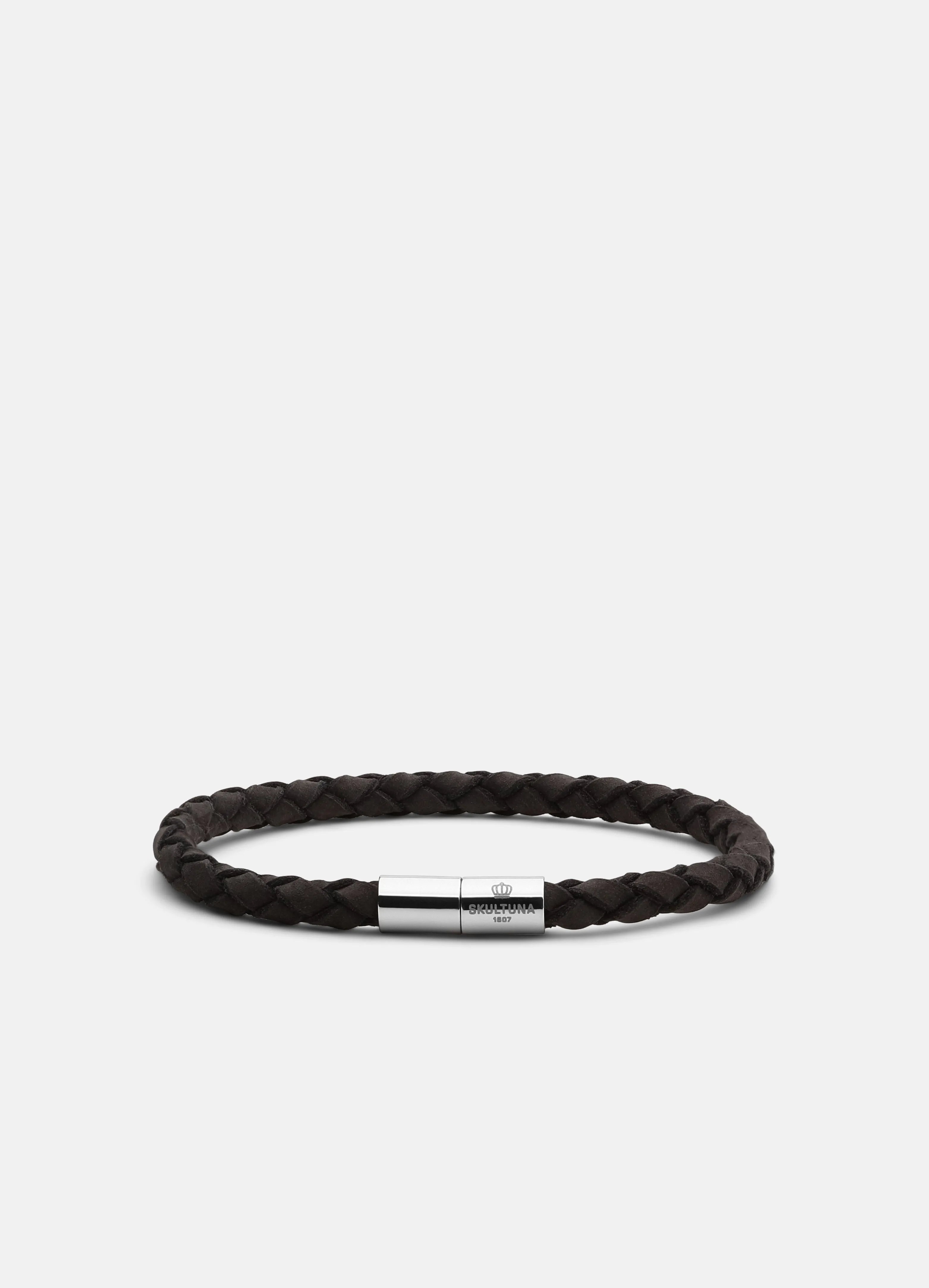 Suede Bracelet – Black / One Row sold by Skultuna