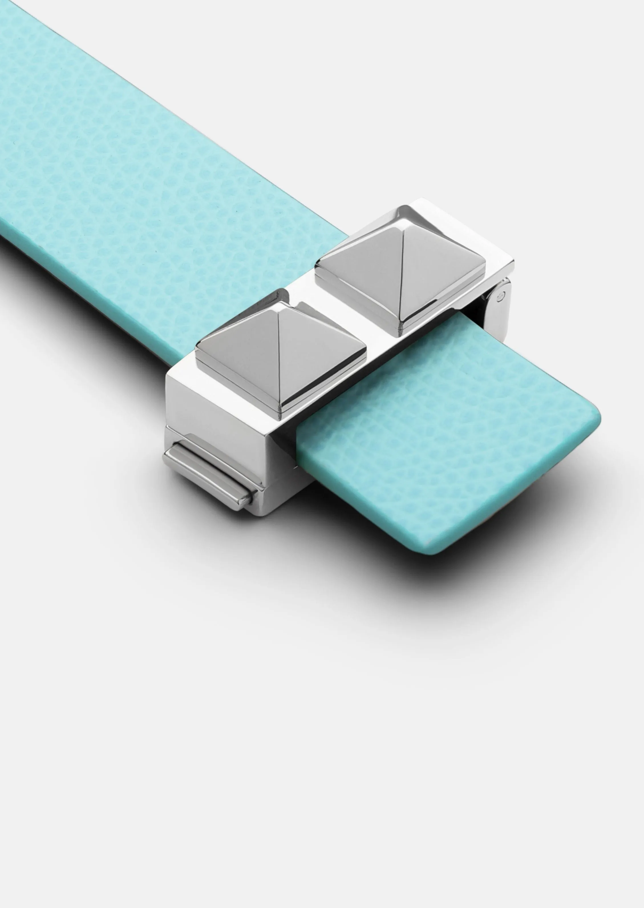 Clasp Rivets Bracelet Thin - Eau de Nil sold by Skultuna product image thumbnail 2