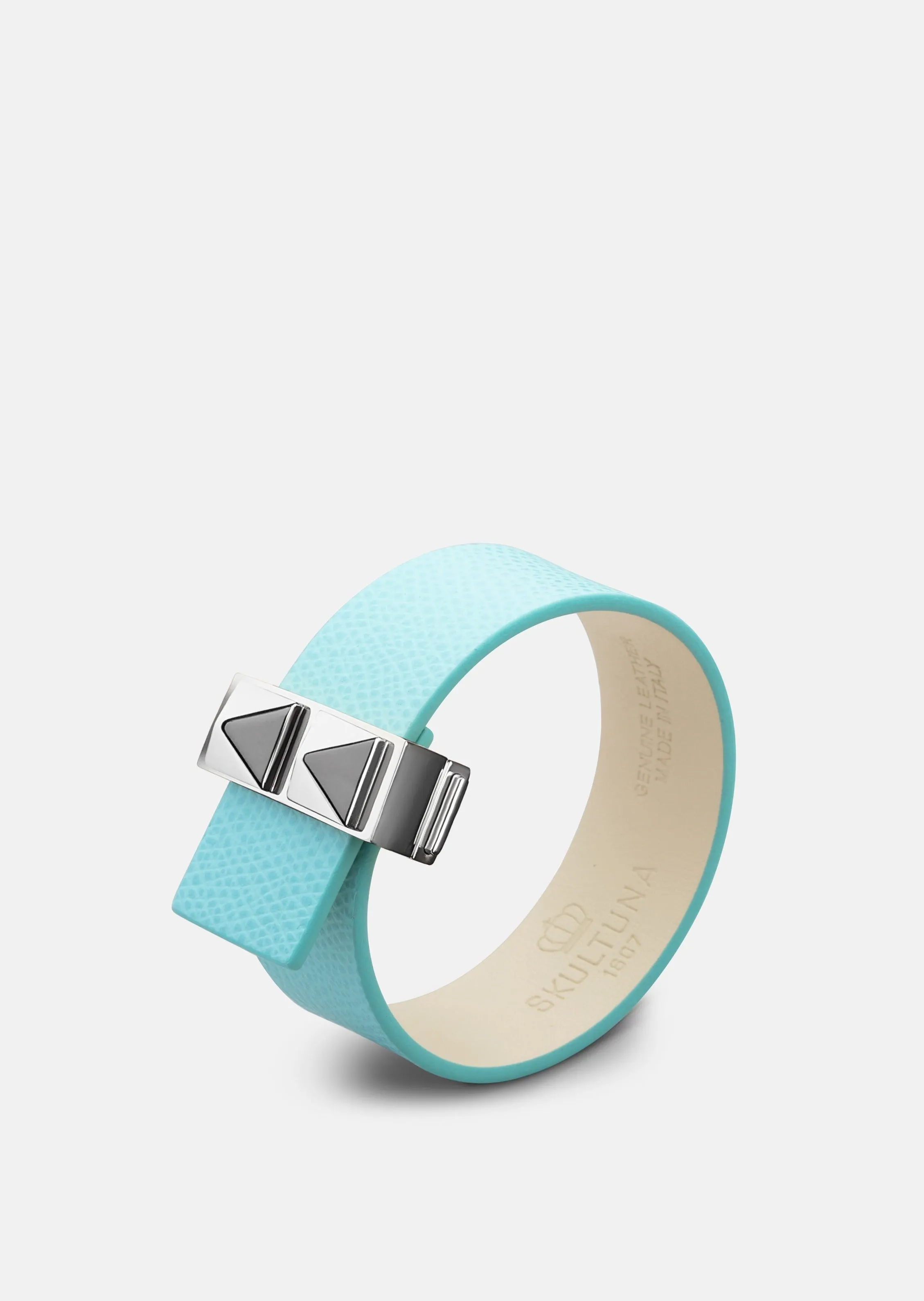 Clasp Rivets Bracelet Thin - Eau de Nil sold by Skultuna