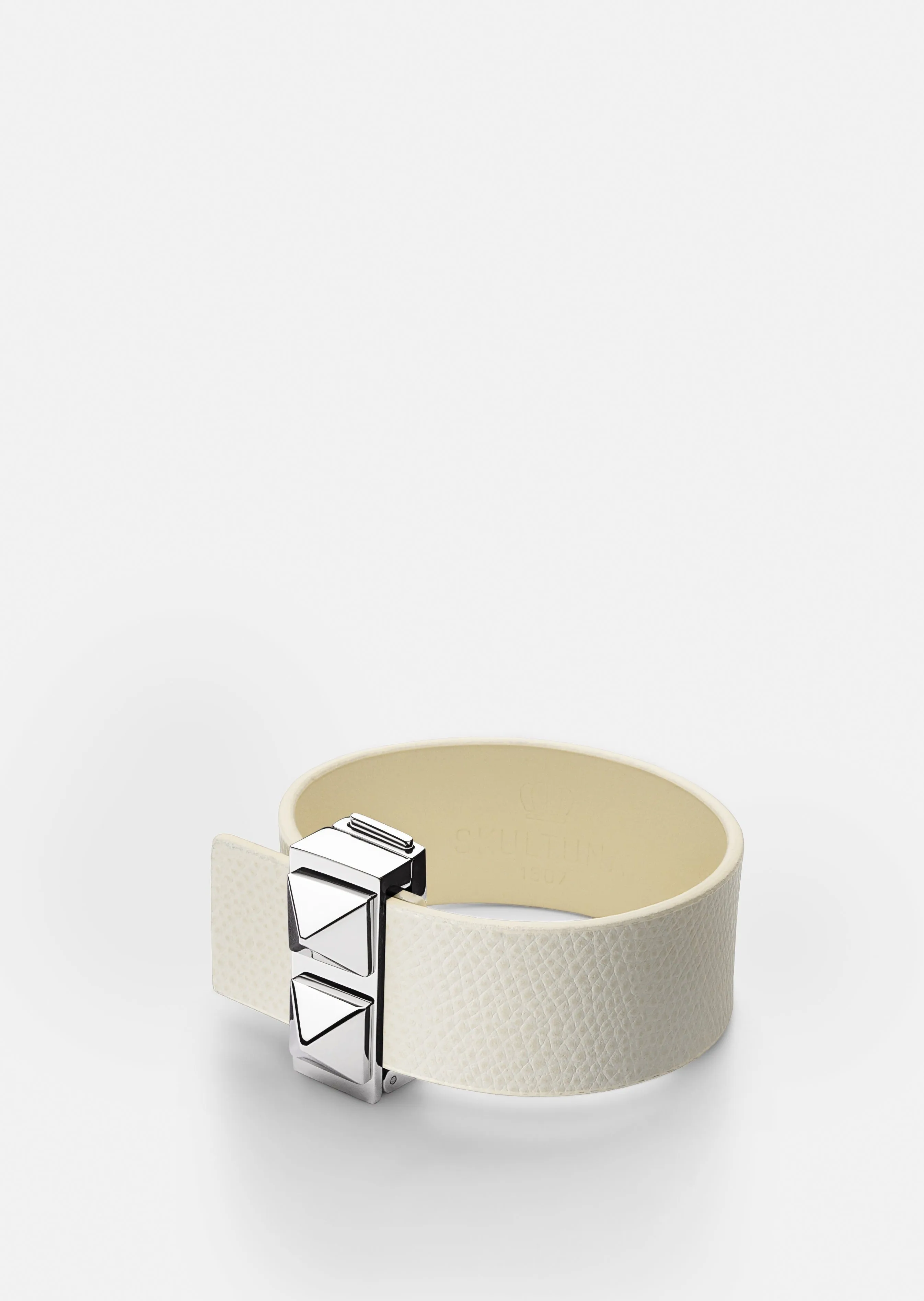Clasp Rivets Bracelet Thin - Beige sold by Skultuna product image thumbnail 3