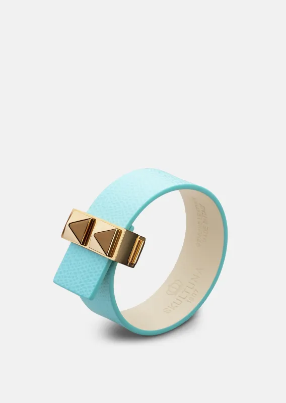 Clasp Rivets Bracelet Thin - Eau de Nil sold by Skultuna