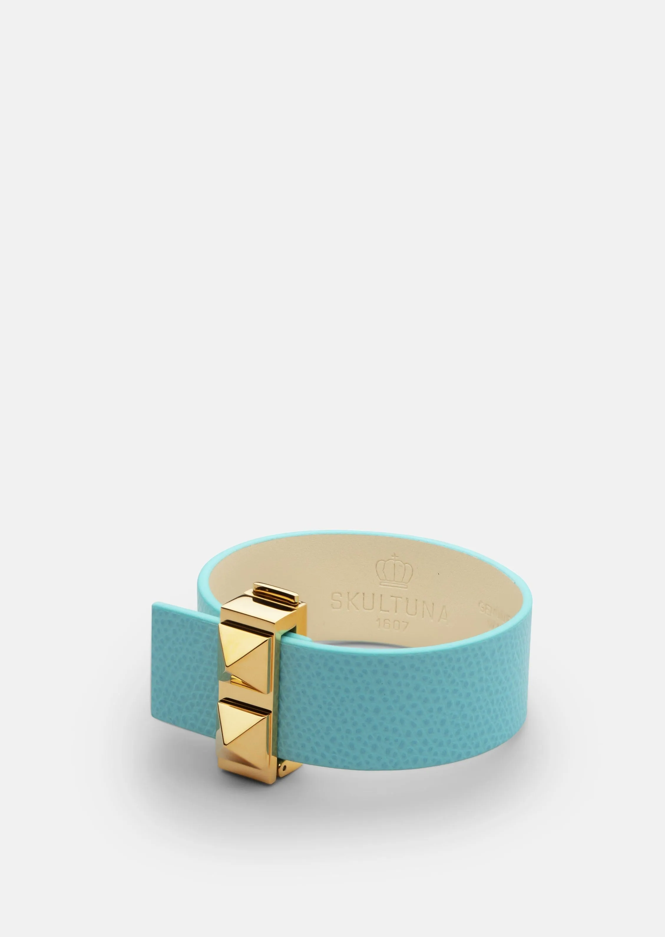 Clasp Rivets Bracelet Thin - Eau de Nil sold by Skultuna product image thumbnail 3
