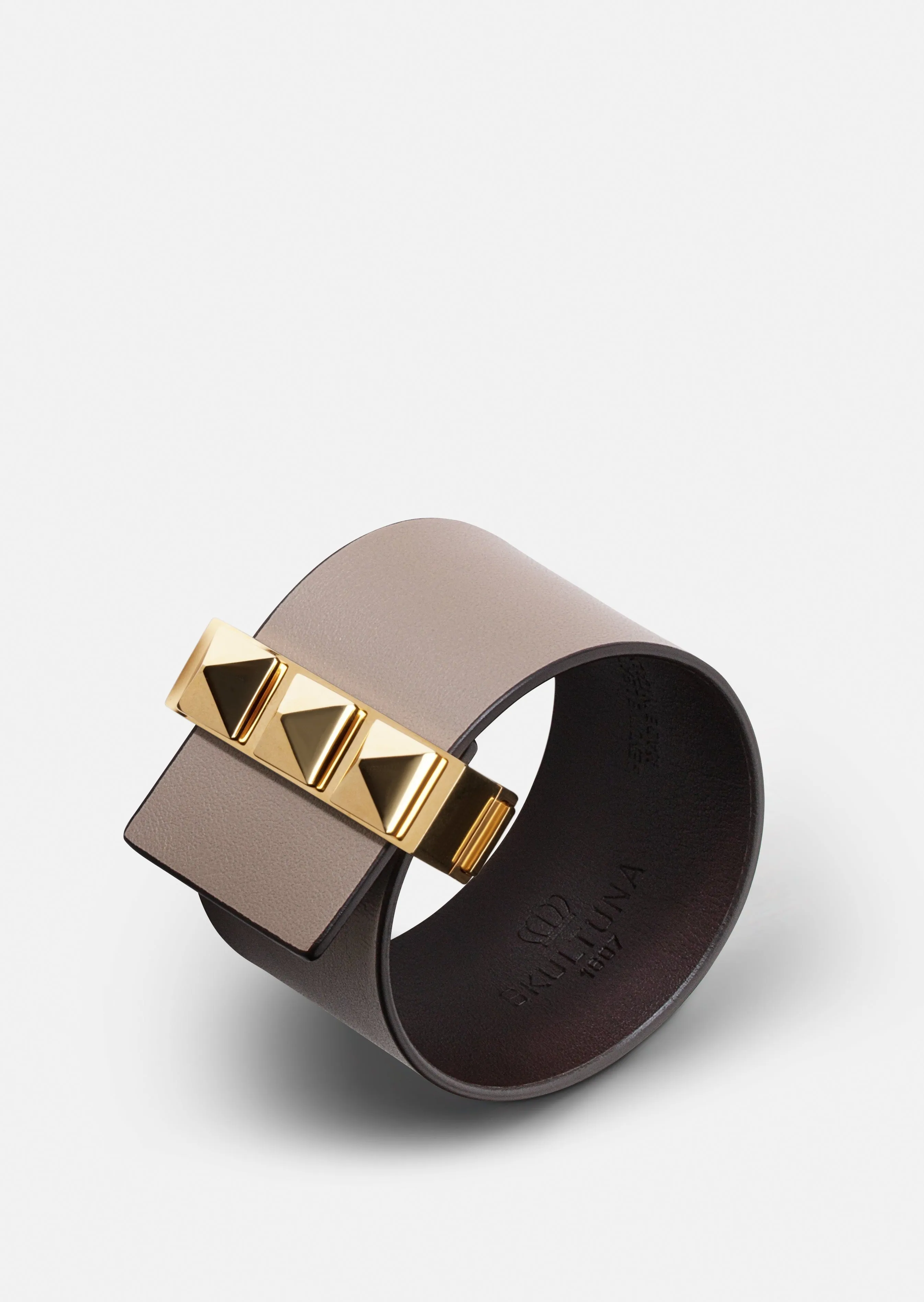 Clasp Rivets Bracelet - Grey sold by Skultuna