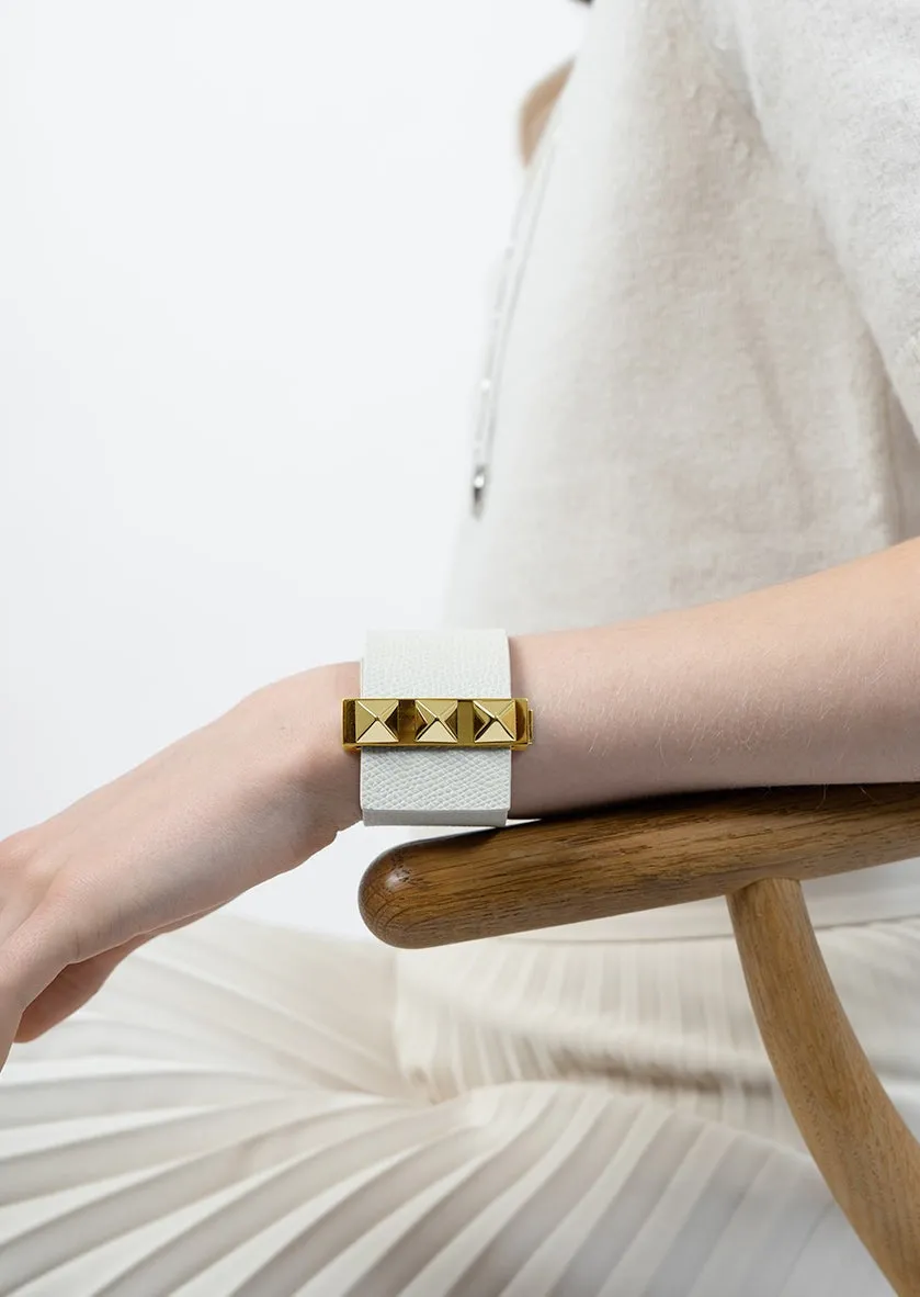 Clasp Rivets Bracelet - Beige sold by Skultuna product image thumbnail 5