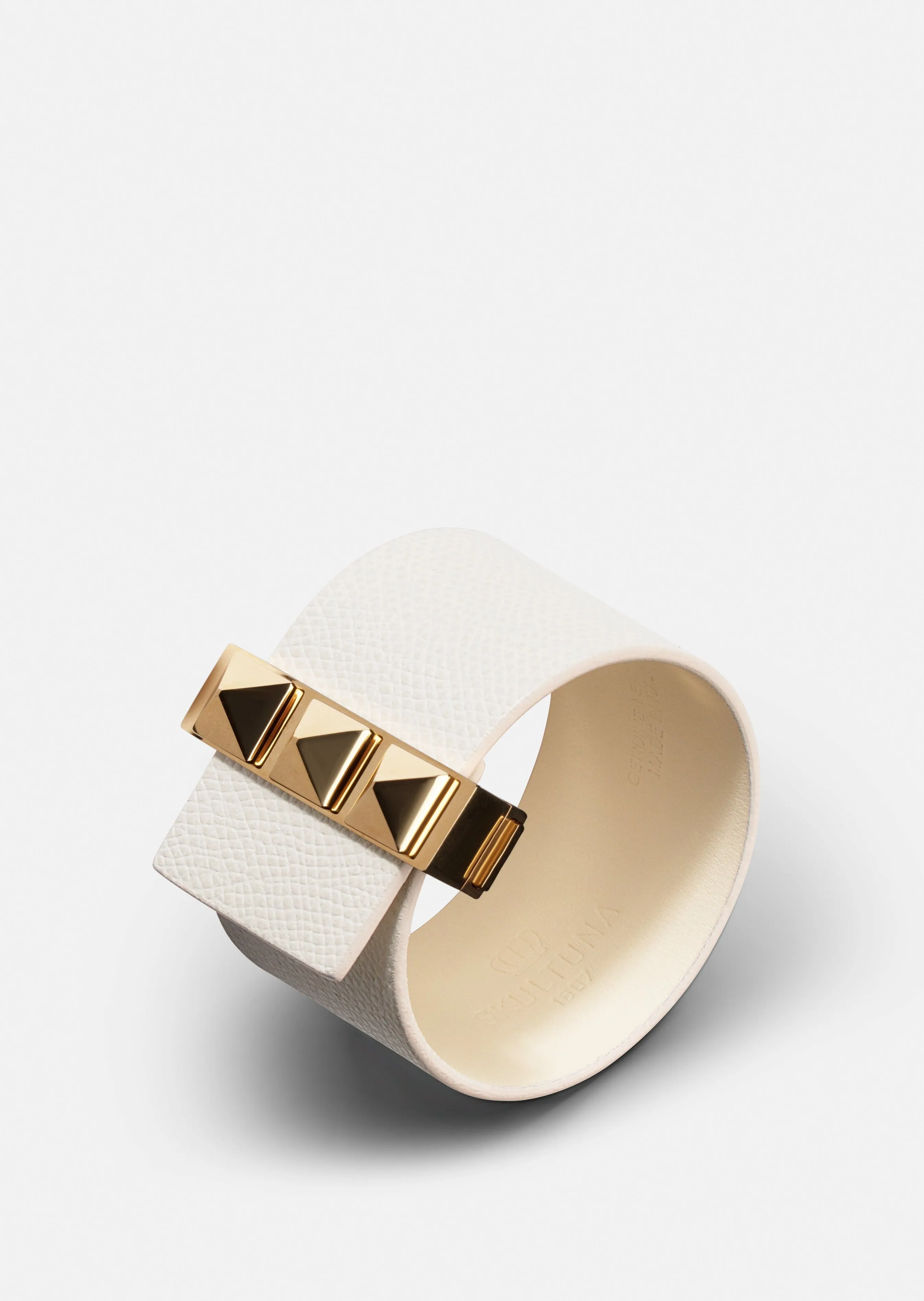 Clasp Rivets Bracelet - Beige sold by Skultuna
