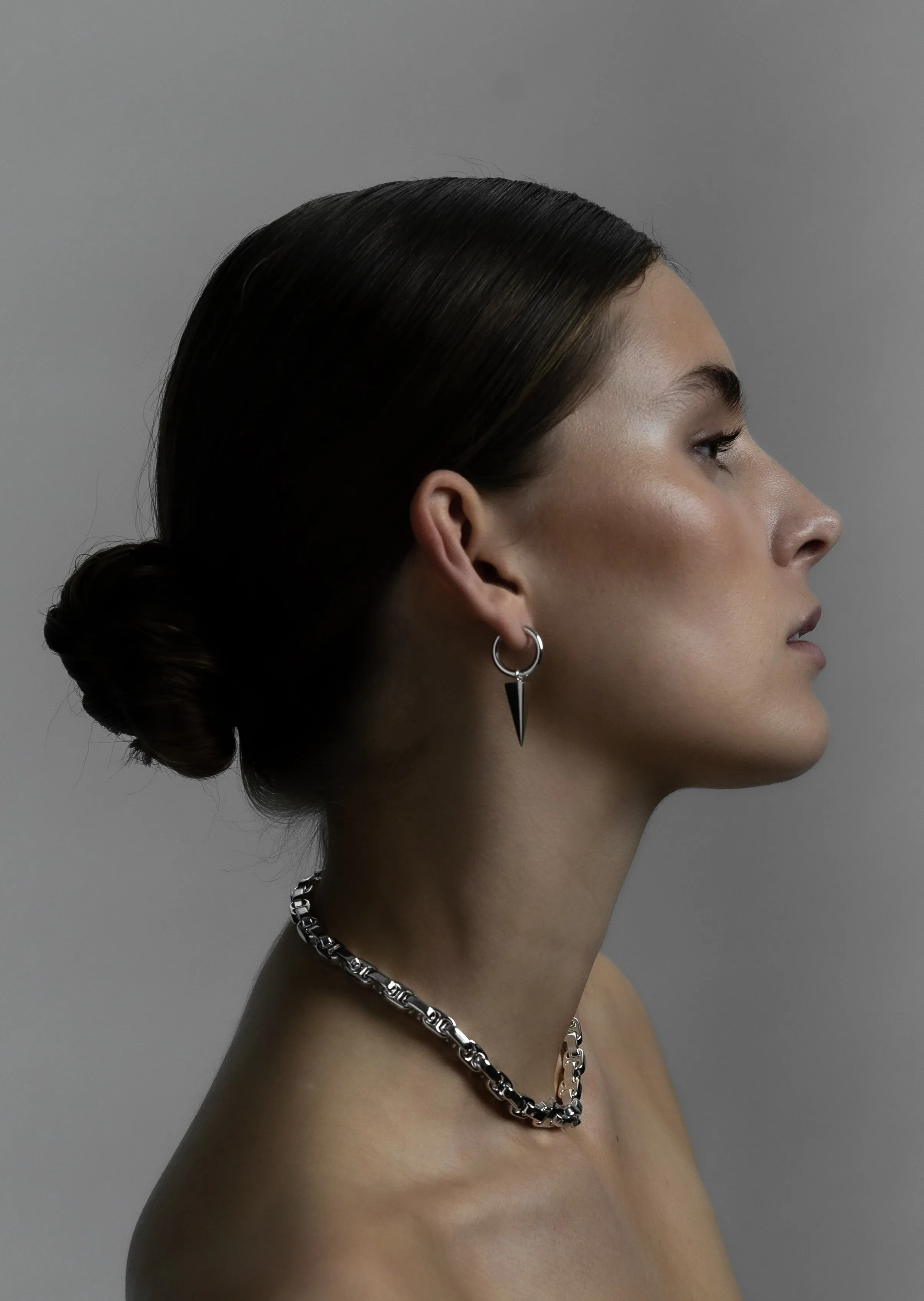 Spike Rivets Earrings Petit – Silver Plated sold by Skultuna product image thumbnail 4