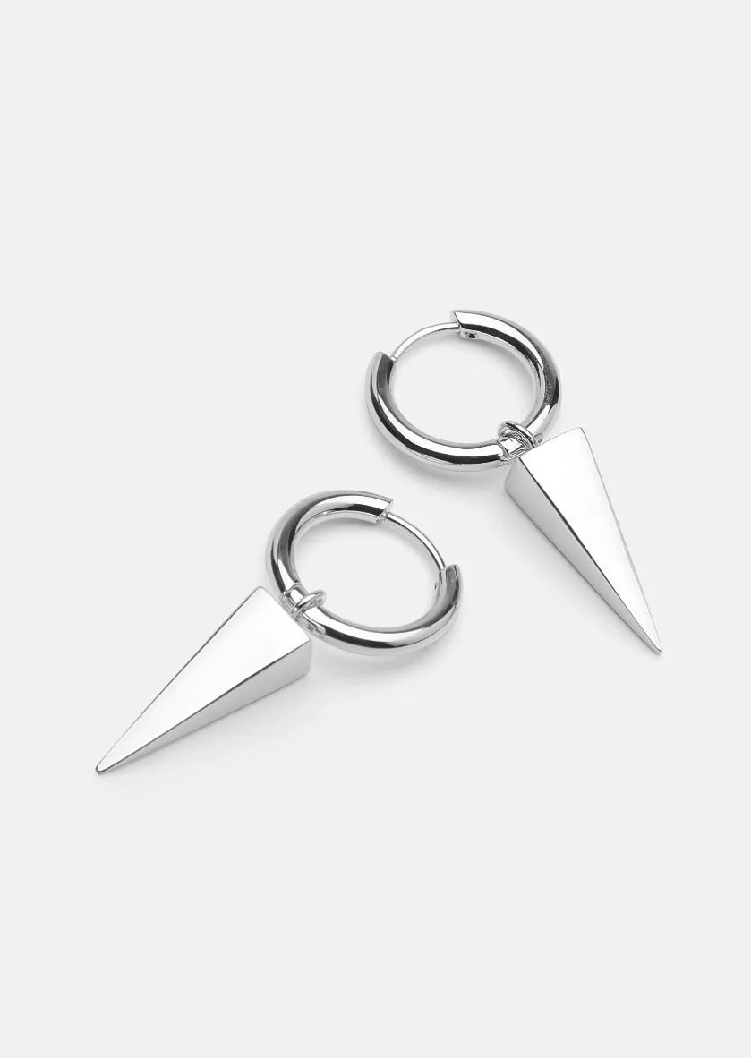 Spike Rivets Earrings Petit – Silver Plated sold by Skultuna product image thumbnail 2
