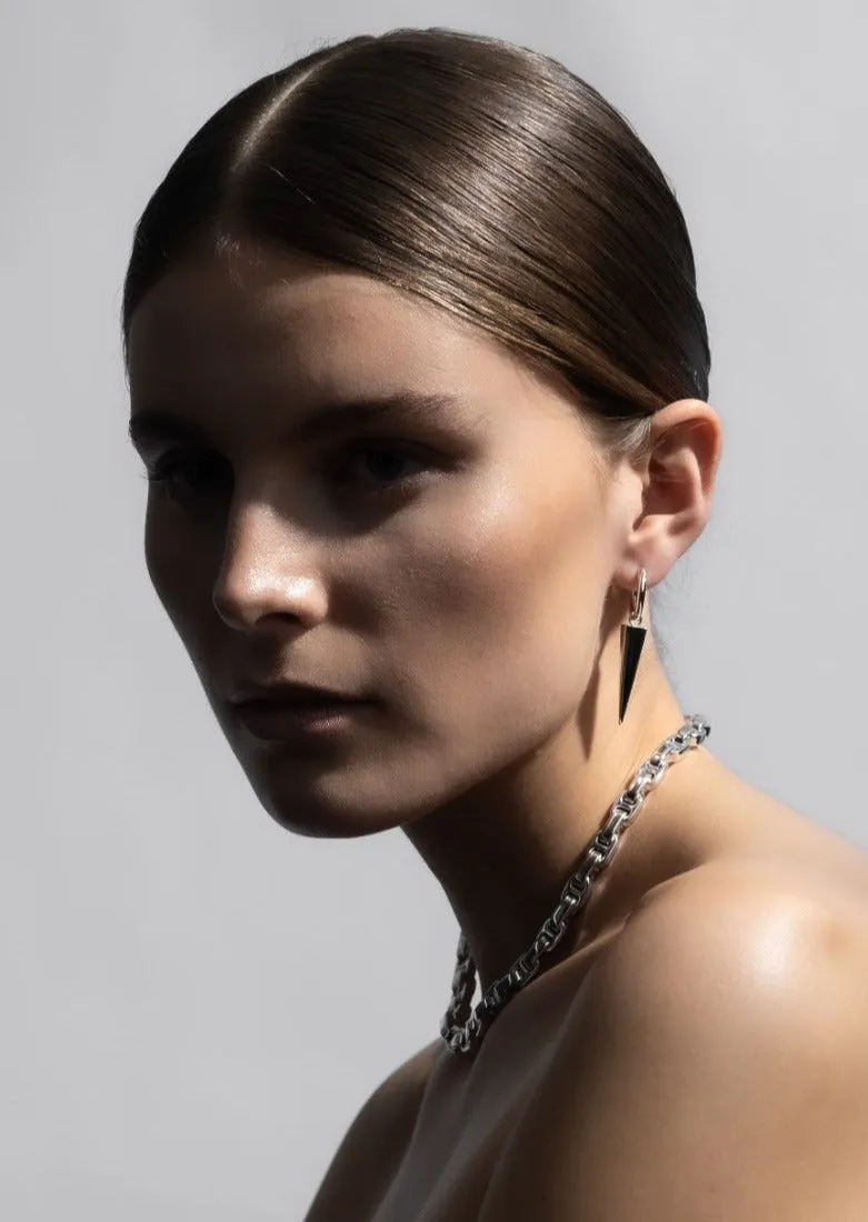 Spike Rivets Earrings – Silver Plated sold by Skultuna product image thumbnail 4