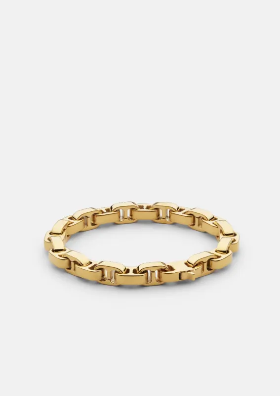 Velo Chaîne Bracelet - Gold Plated made by Skultuna