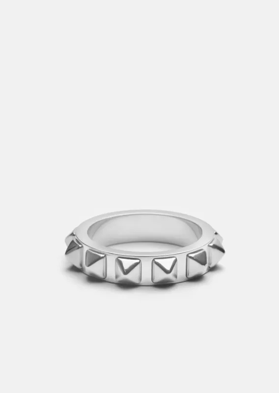 Rivets Ring – Silver Plated made by Skultuna
