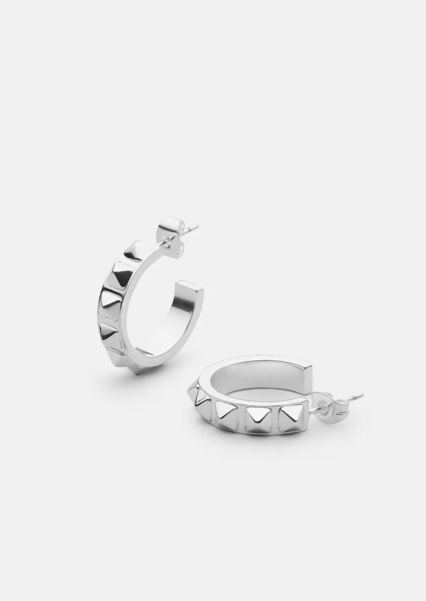Rivets Earrings - Silver Plated sold by Skultuna product image thumbnail 3