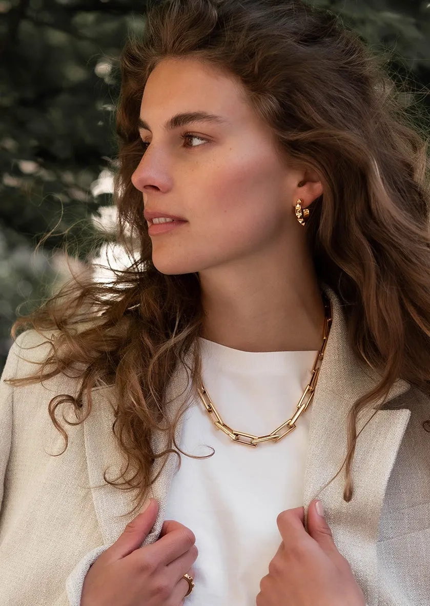 Rivets Earrings - Gold Plated sold by Skultuna product image thumbnail 5