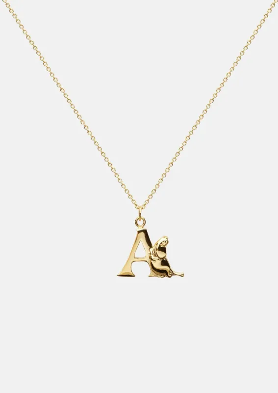 Moomin Alphabet - Gold Plated - A sold by Skultuna