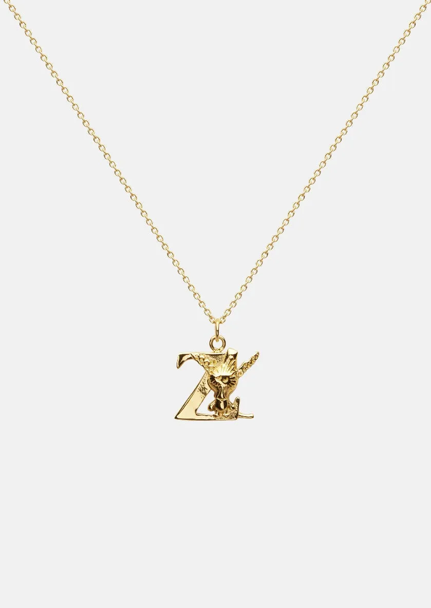 Moomin Alphabet - Gold Plated - Z sold by Skultuna