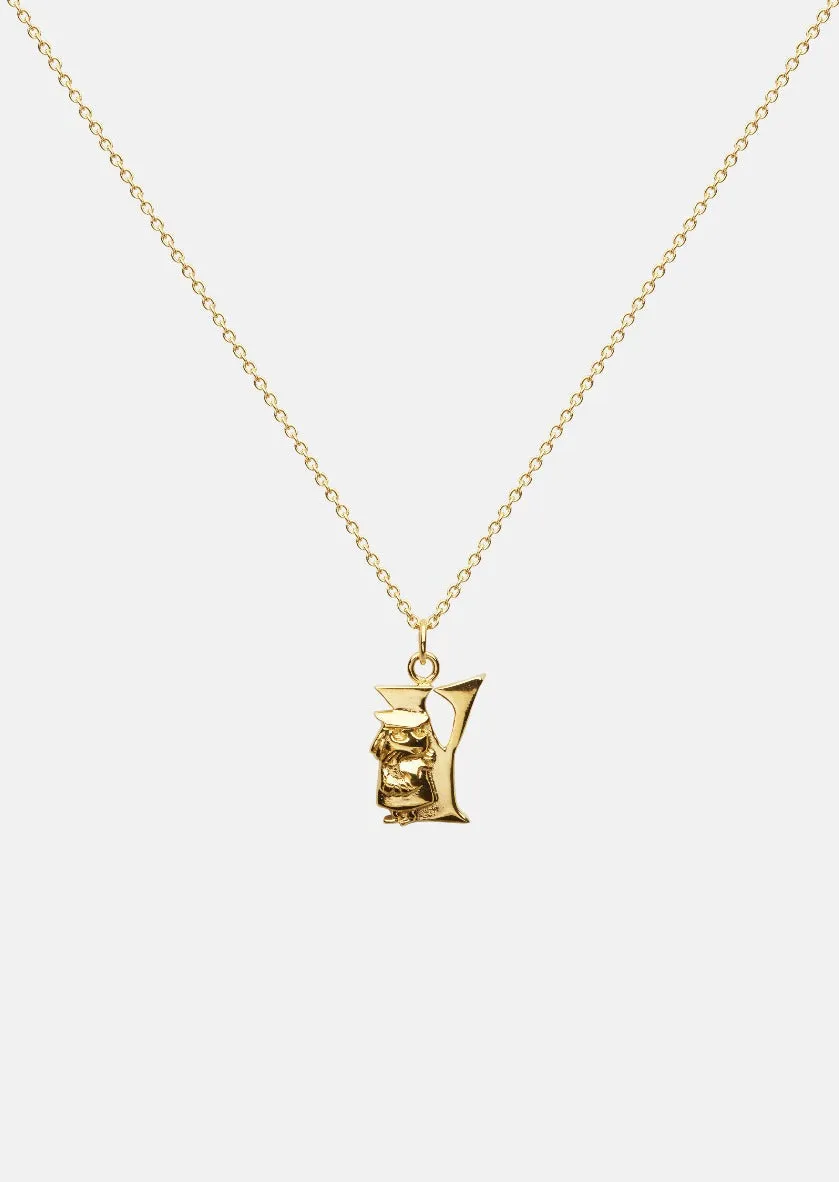 Moomin Alphabet - Gold Plated - Y sold by Skultuna