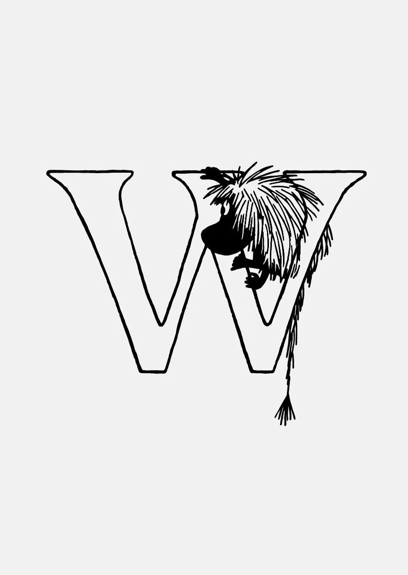 Moomin Alphabet - Gold Plated - W sold by Skultuna product image thumbnail 2