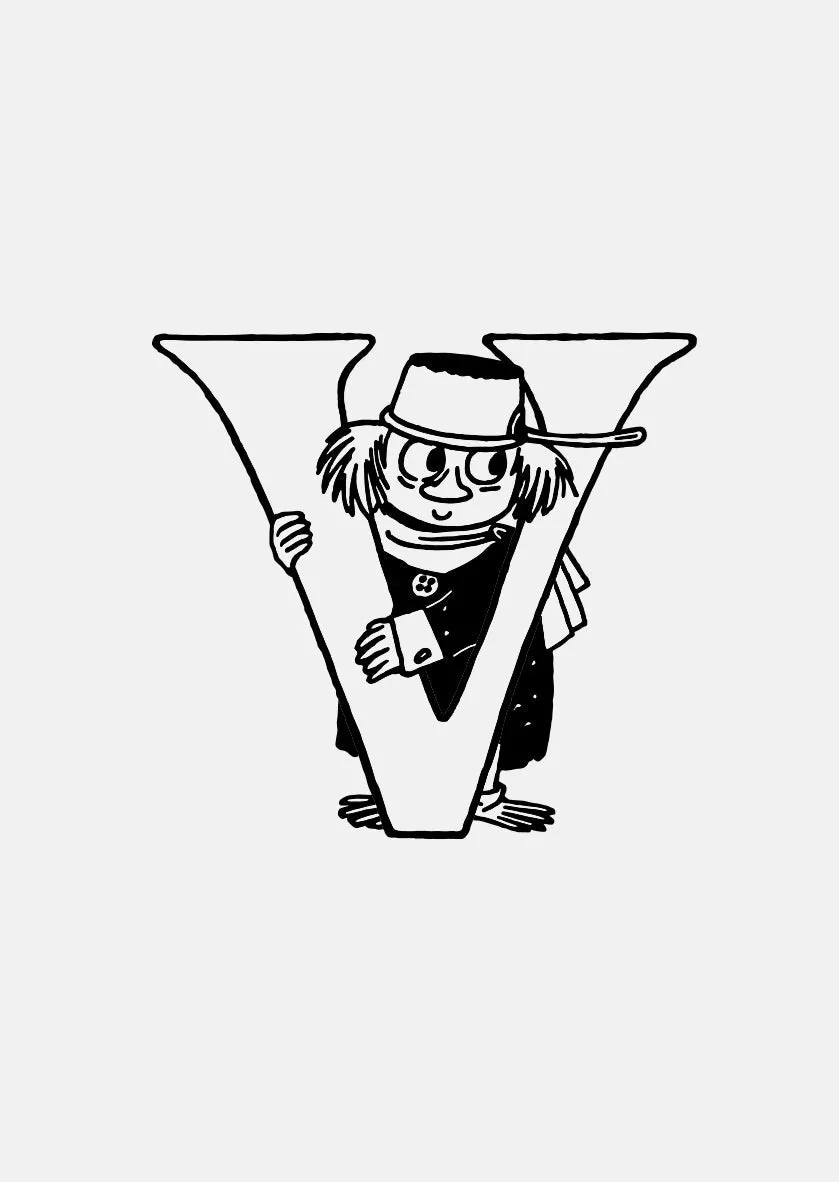 Moomin Alphabet - Gold Plated - V sold by Skultuna product image thumbnail 2