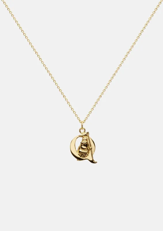 Moomin Alphabet - Gold Plated - Q sold by Skultuna