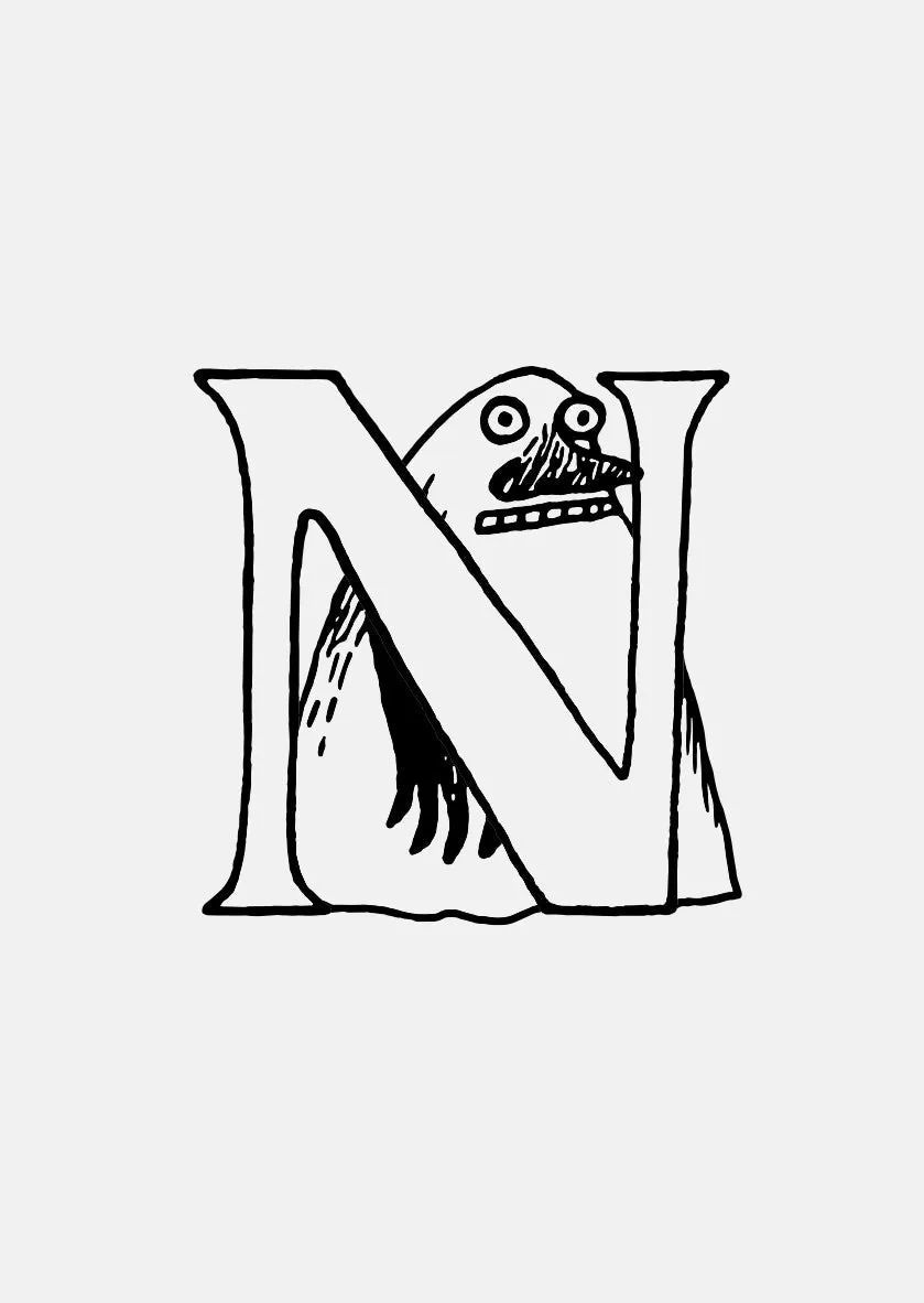 Moomin Alphabet - Gold Plated - N sold by Skultuna product image thumbnail 2