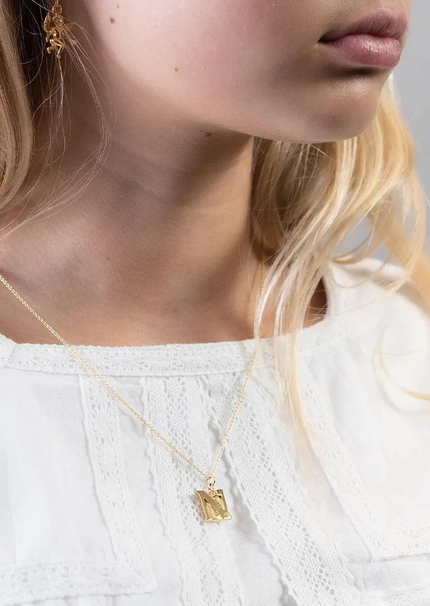 Moomin Alphabet - Gold Plated - N sold by Skultuna product image thumbnail 4