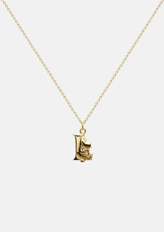 Moomin Alphabet - Gold Plated - L sold by Skultuna