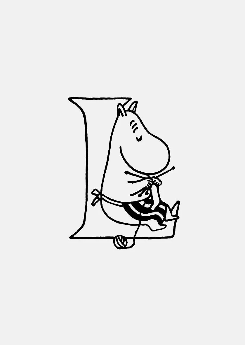 Moomin Alphabet - Gold Plated - L sold by Skultuna product image thumbnail 2