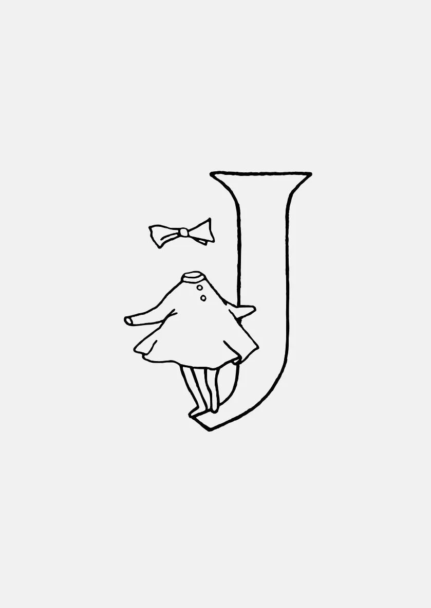 Moomin Alphabet - Gold Plated - J sold by Skultuna product image thumbnail 2