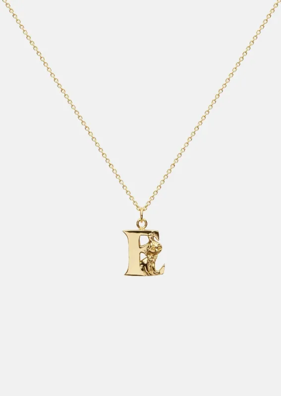 Moomin Alphabet - Gold Plated - E sold by Skultuna
