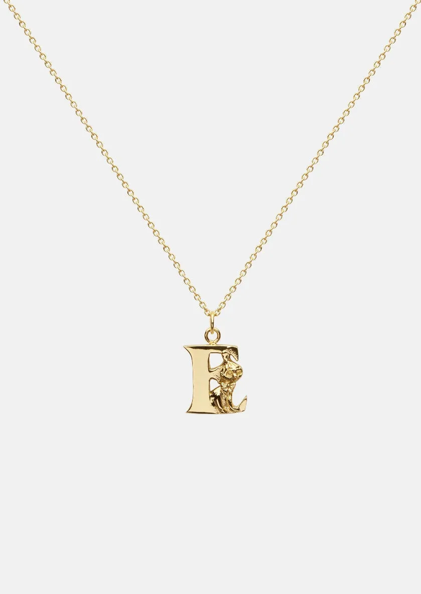 Moomin Alphabet - Gold Plated - E sold by Skultuna
