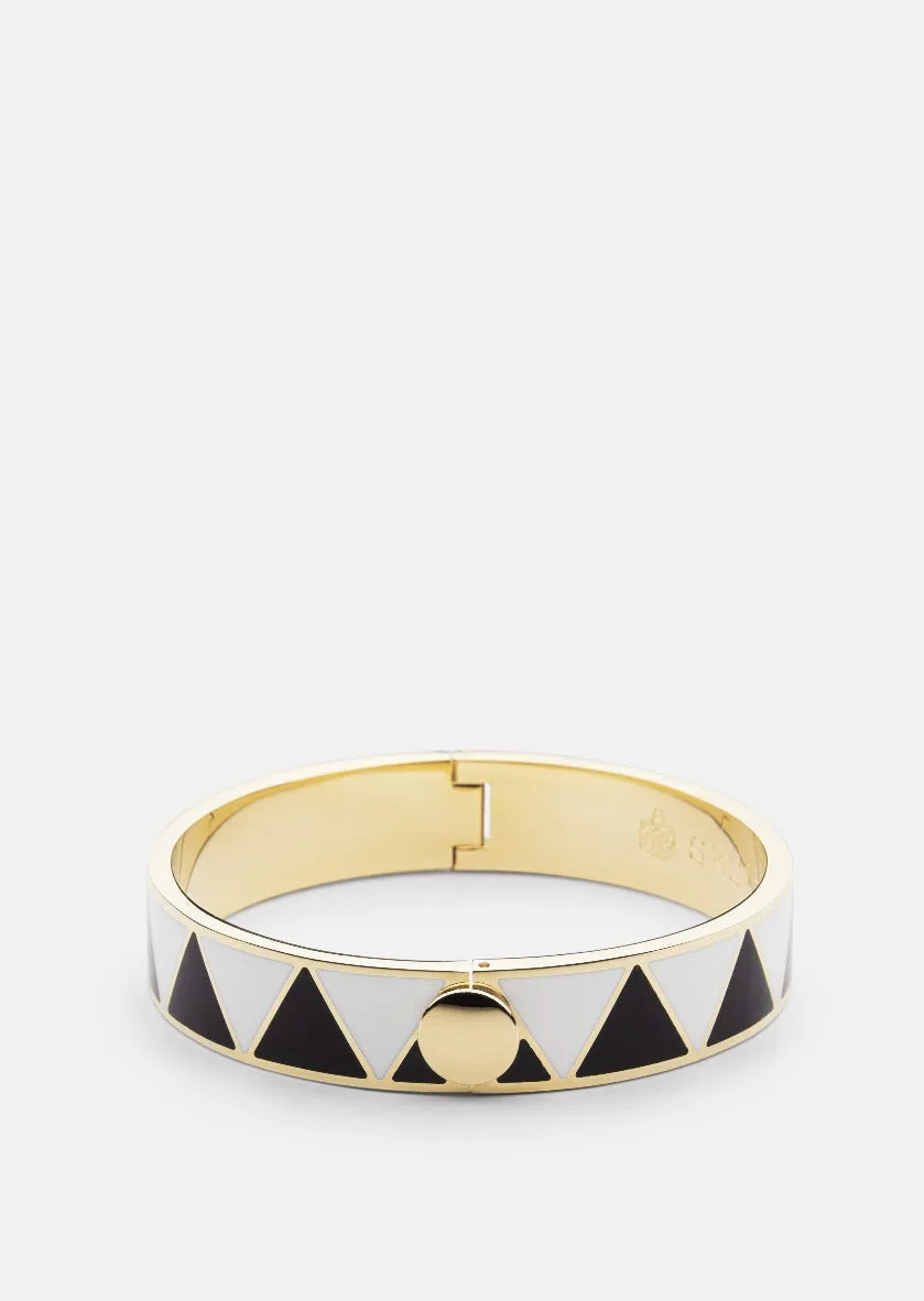 GTG Enamel Bracelet – Black & White sold by Skultuna product image thumbnail 2
