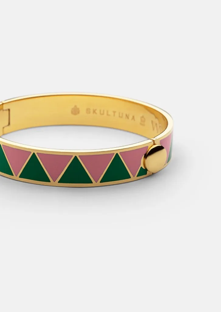 GTG Enamel Bracelet - Green & Peach sold by Skultuna product image thumbnail 2