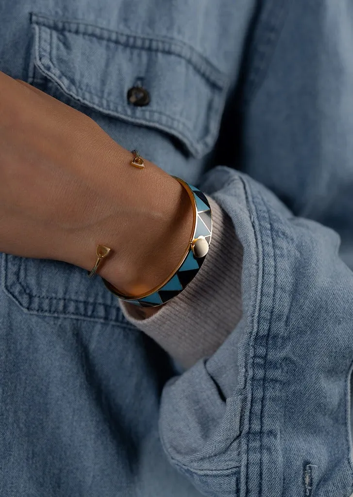 GTG Enamel Bracelet - Blue & Dark Blue sold by Skultuna product image thumbnail 4