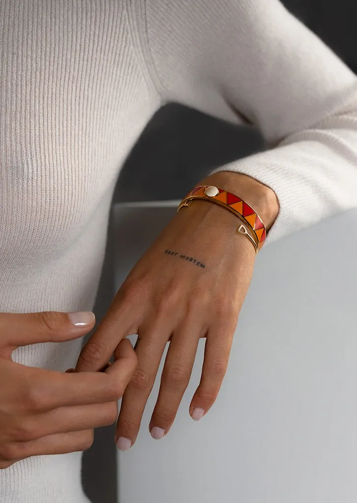 GTG Enamel Bracelet - Red & Yellow sold by Skultuna product image thumbnail 4