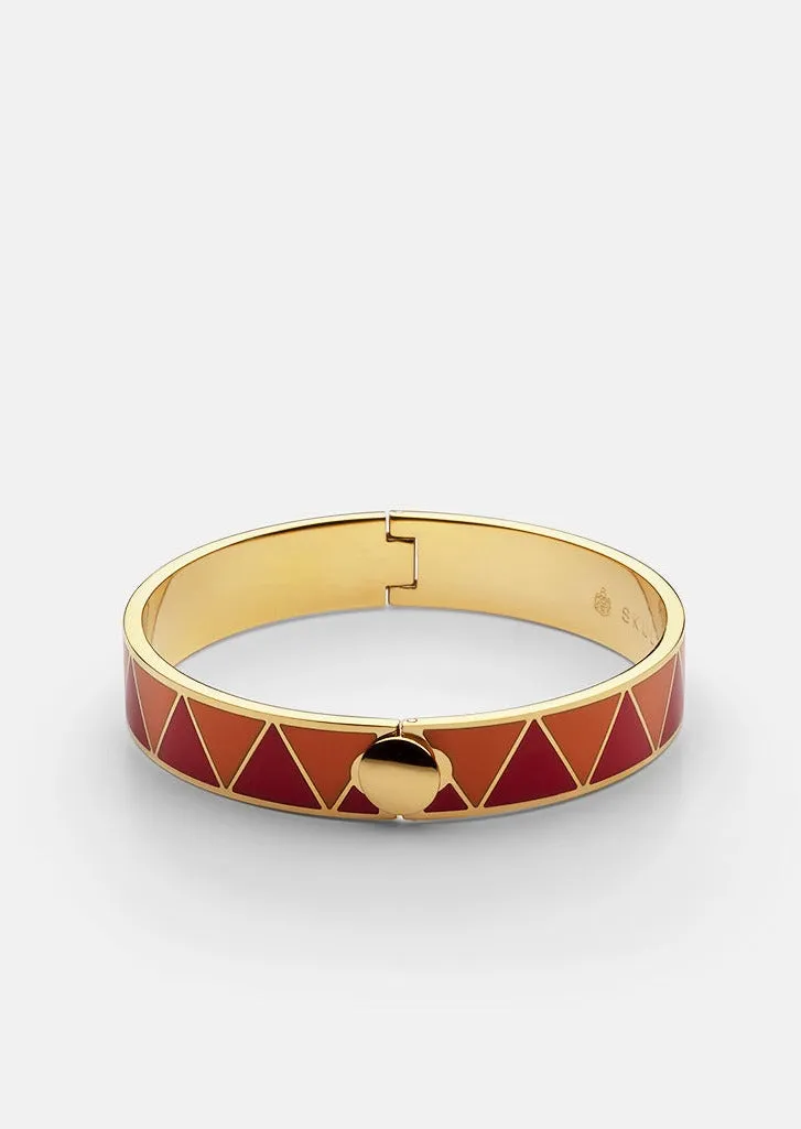 GTG Enamel Bracelet - Red & Yellow sold by Skultuna