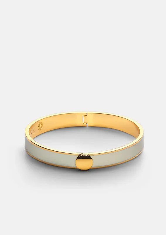 Enamel Bangle - White made by Skultuna