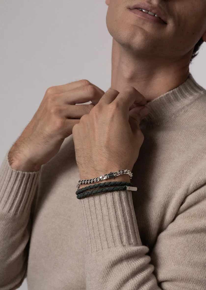 Suede Bracelet - Dark Green sold by Skultuna product image thumbnail 2