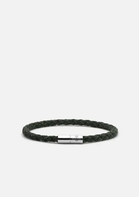 Suede Bracelet – Dark Green / One Row sold by Skultuna