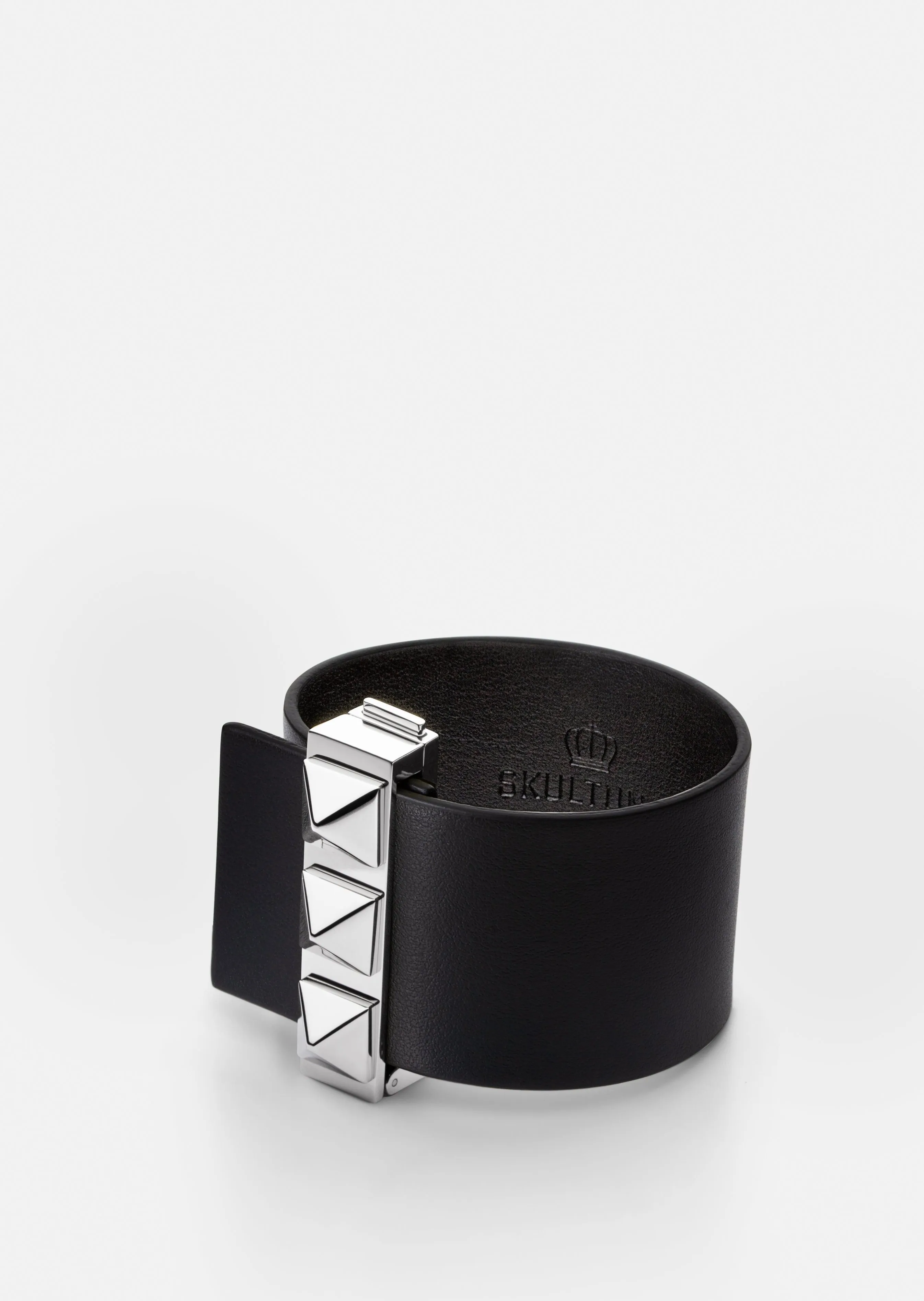 Clasp Rivets Bracelet - Black sold by Skultuna product image thumbnail 3