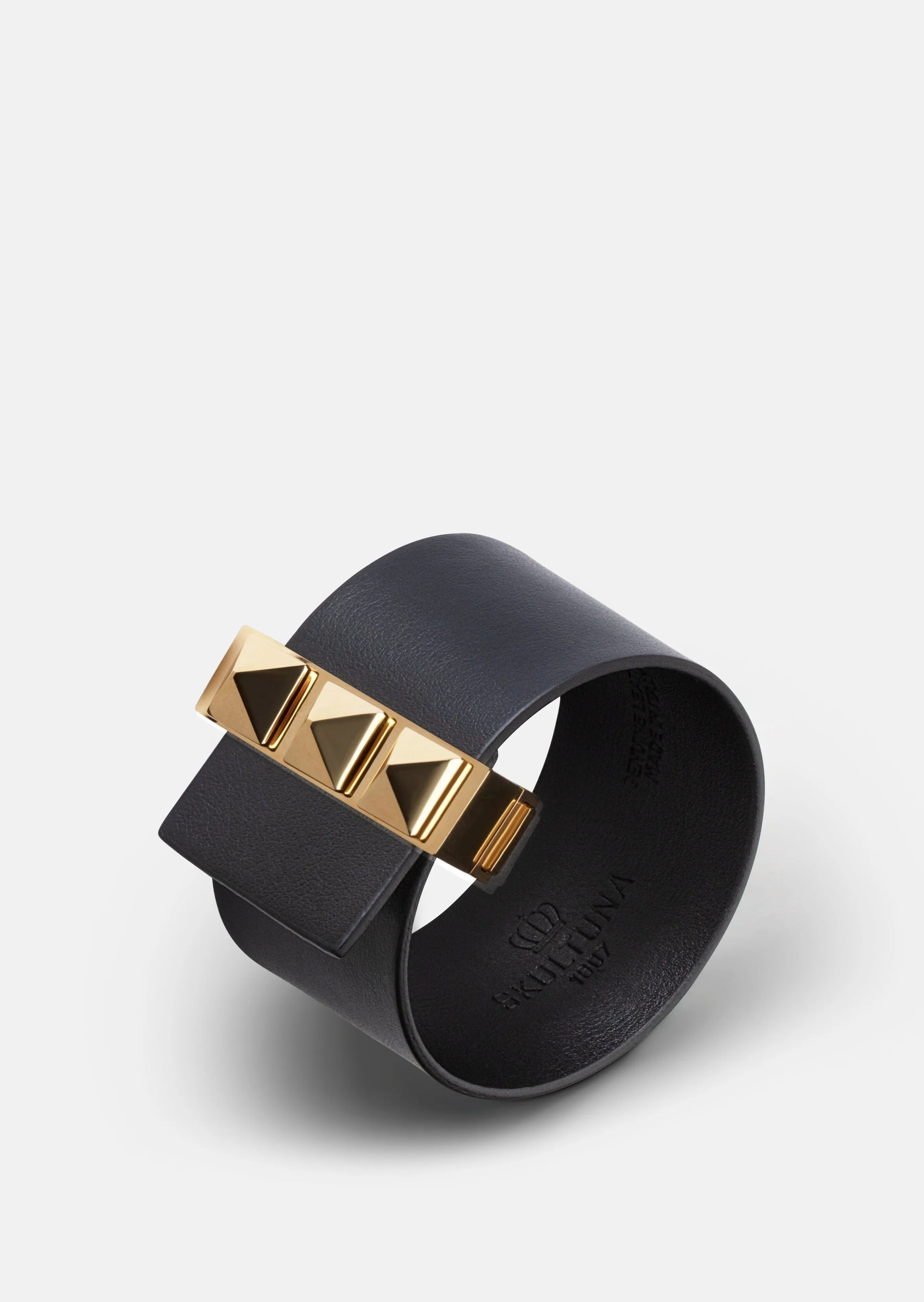 Clasp Rivets Bracelet - Black sold by Skultuna