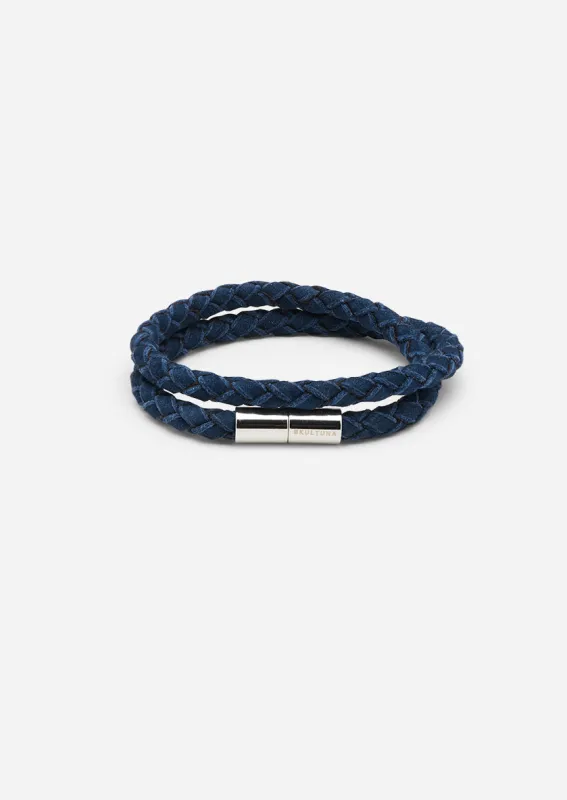 Suede Bracelet - Blue made by Skultuna