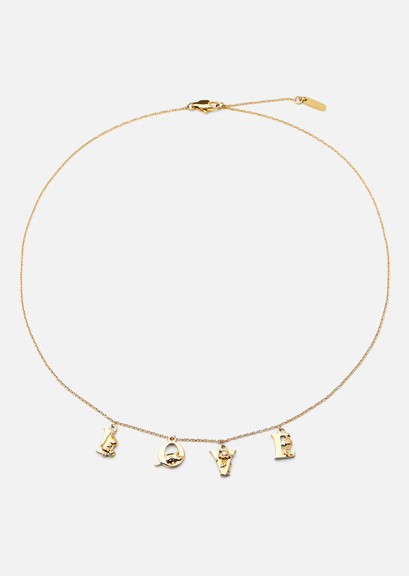 Moomin x Skultuna - Moomin Love Necklace - Gold Plated sold by Skultuna
