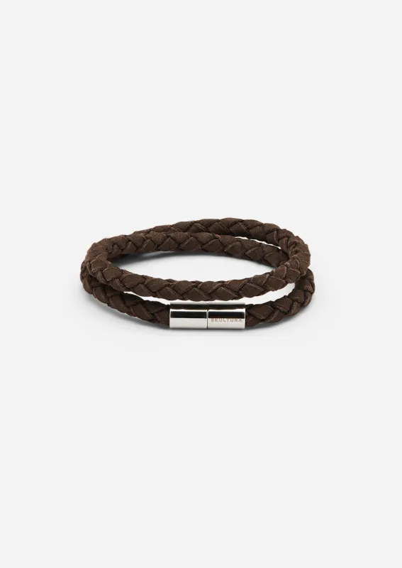 Suede Bracelet - Brown made by Skultuna