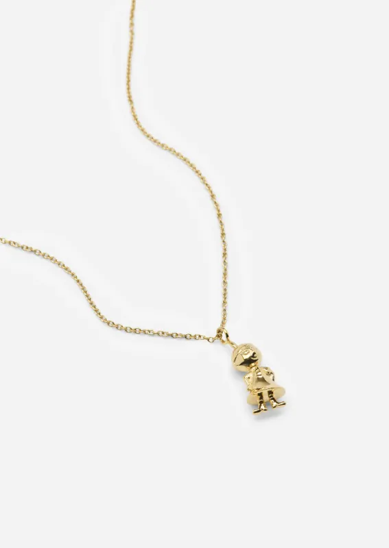 Moomin x Skultuna - Gold Plated - Lilla My Necklace made by Skultuna